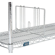 14" D X 8" H Divider for Wire Shelves by Global Industrial – 14"L x 9.8"W x 8"H, Alloy Steel, Chrome, Model AD814C