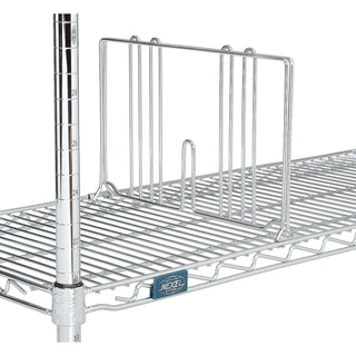 14" D X 8" H Divider for Wire Shelves by Global Industrial – 14"L x 9.8"W x 8"H, Alloy Steel, Chrome, Model AD814C