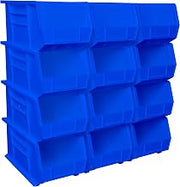 Akro-Mils 30240 AkroBins Plastic Storage Bins, 15"x8"x7", Blue, 12-Pack