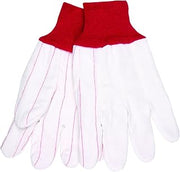 MCR Safety 9018CRPC Polyester/Cotton Nap In Double Palm Men's Gloves, Large