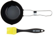 BBQ Brush with Pot by PIT BOSS – One Size, Silicone, Black, Model 67267