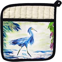 Betsy Drake PT810 Blue Egret Pot Holder