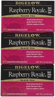Bigelow Raspberry Royale Tea Bags - 20 ct - 3 Pack by Bigelow Tea – 20 Count (Pack of 3), Pack of 3, Model CBG-069-B