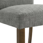 Polyester Upholstered Dining Side Chairs Set of by Furnifact – Upholstered, Grey, Pack of 2