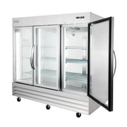 80 4/5" Three Section Reach In Refrigerator by MOTAK – 83.46x35.04x83.46, In Description, Check Images, Model MSD-3DR-BAL-80-G-X