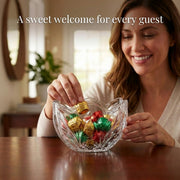 Godinger Shannon Crystal Square Bowl, Clear Glass, 5.5 Inch