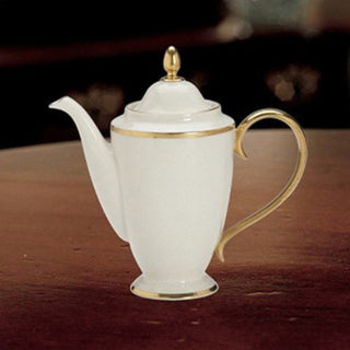 Tuxedo Coffeepot by Lenox – 48 Ounces, Ceramic, Ivory, Model 6046338