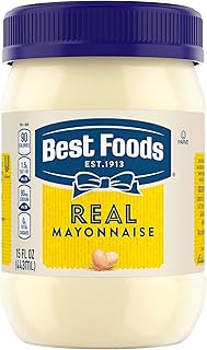 Best Foods Real Mayonnaise 15oz, Mayo Jar Sandwich Spread, Gluten Free 1PK