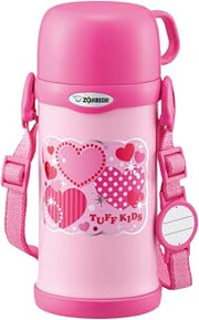 Zojirushi SC-MC60-PA Water Bottle with Cup, Stainless Steel Bottle, 20.3 fl oz (600 ml), Pink