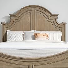 Liberty Furniture Magnolia Manor King Panel Bed Headboard Traditional Bedroom - Weathered Bisque