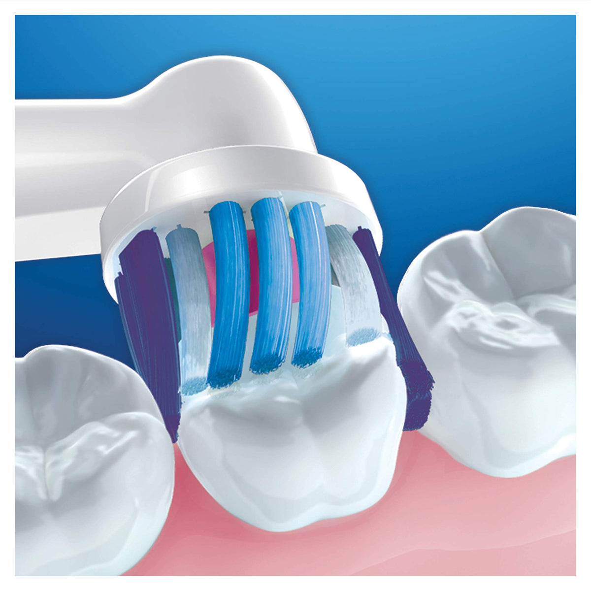 Oral-B 8 unités / White. / Oral-B 3D white brushes x8 Toothbrush Replacement Heads
