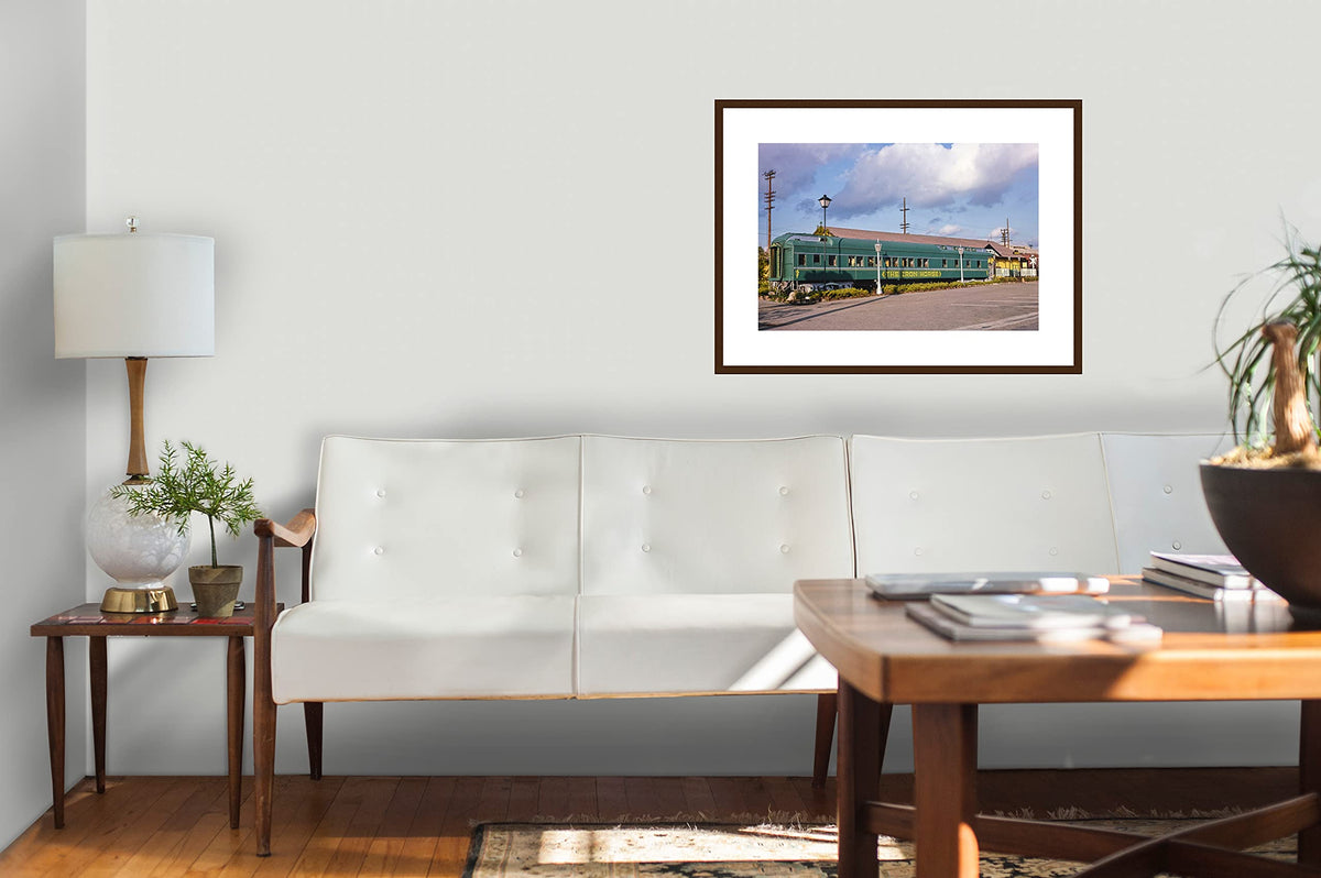 Classic Prints Gallery Vintage Americana Wall Art Iron Horse Restaurant on Oak Street d California by John Margolies by LIVESTOCK – 16 x 24 print in 22 x 30 frame
