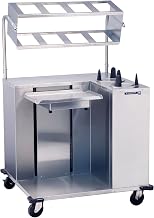 Food Service Deluxe Tray Starter Station for Pans by Lakeside – Stainless Steel, Model 2620