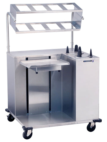 Food Service Deluxe Tray Starter Station for Pans by Lakeside – Stainless Steel, Model 2620