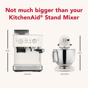KitchenAid Porcelain White / 2.5 L / Modern Semi-Automatic Espresso Machines