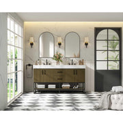 Caroline Bathroom Vanity Chestnut Brown by Lighting Design – Wood, Chestnut Brown, Model VF29260DMCB