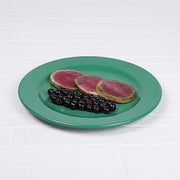 Elite Global Solutions D1175PL-AG Round Rim Plate, 11 3/4" Dia. x 1" h., Melamine, Autumn Green (Pack of 6)