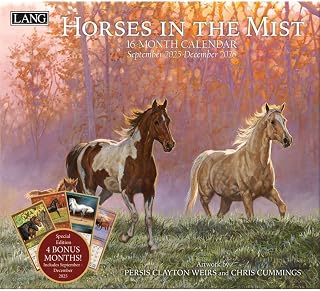 Lang, Horses in The Mist Special Edition 2026 Wall Calendar, 12.5'' X 14'', 16-Month Calendar with Stapled Binding