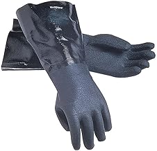 San Jamar 1217EL Neoprene Dishwashing Glove, 17" (Pair), Black