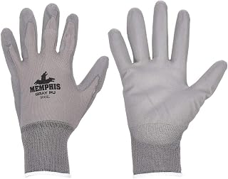 MCR Safety 9666XS Nylon Knitted Shell Gloves, X-Small, Gray, 1-Pair