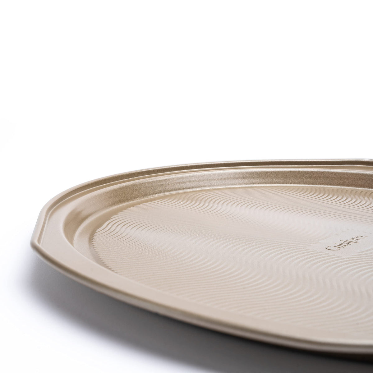 Steel Pizza Pan 14x13x0. by Cuisipro – 14x13x0.5", 1 quarts, Carbon Steel, Silver, Model 746274