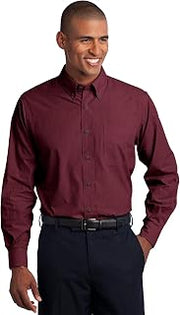 Port Authority Men's Crosshatch Easy Care Button-Down Shirt