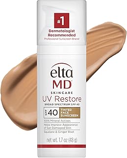 EltaMD UV Restore 100% Mineral Face Sunscreen For Mature Skin, SPF 40
