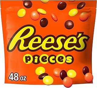Reese's PIECES Peanut Butter in a Crunchy Shell, Candy Bulk Bag, 48 oz
