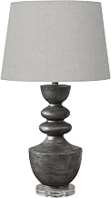 Monarch Specialties I 9922 Lighting, 28" H, Table Lamp, Grey Resin, Grey Shade, Transitional