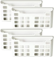 Officemate MagnetPlus Magnetic Letter Size File Pocket, White 4-Count