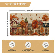 Artoid Mode Maple Tree House Doormat, 17 x 29 Inch, Beige