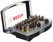 Screwdriver Bit Set "Pro" 32 Pcs by Bosch – 13cm x 6.7cm x 4.5cm, Stainless Steel, Silver, Pack of 7, Model 2607017319