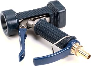 T&S Brass MV-2522-21 Water Gun with Front Trigger, 5/16-Inch Orifice, 1/2-Inch Coupling, Stainless Steel and Blue Rubber Cover