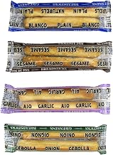 Clown Global Brands Assorted Breadsticks | Plain, Sesame, Onion, Garlic | 500-Count Case | Two Breadsticks per Individually Wrapped Pack | No Additives or Preservatives | Baked to Perfection | Healthy Snacking