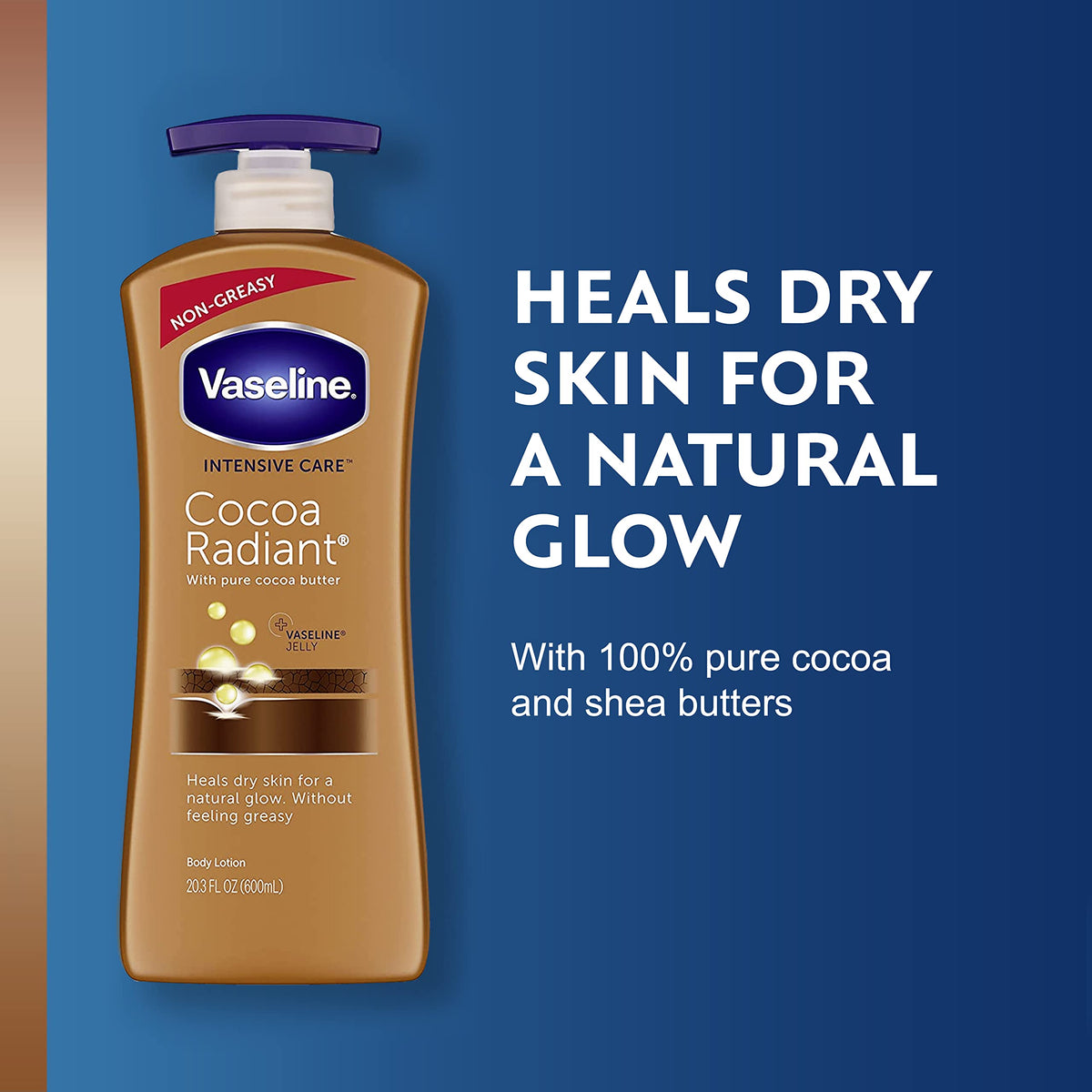 Intensive Care Cocoa Radiant Lotion by Vaseline – 3 Piece Set, Pack of 3, Model FJFIEJFOK3890