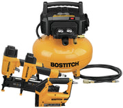 3-Tool/Compressor Combo Kit by Bostitch – One Size, 6.0 gallons, Blend, Yellow, Model BTFP3KIT