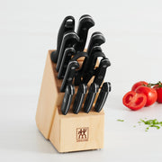 ZWILLING Gourmet 14-pc Knife Block Set by HENCKELS – 14-pc, Stainless Steel, Black, Pack of 14, Model 36131-006