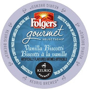 Folgers Gourmet Selections Vanilla Biscotti Coffee K-Cups ( 2 Pack x 24 K-cups)