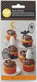 Wilton Treat Toppers 8/Pkg-Icon- Bat, Ghost, Tombstone
