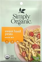Simply Organic Sweet Basil Pesto, Organic, 0.53 Ounce (Pack of 12)