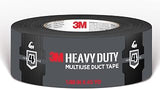3M Black Duct Tape, 1.88in x 45yd, 1 Roll, Heavy Duty, 2145-BK | Temporary Solutions for Sealing, Holding, and Reinforcing, Tear by Hand Vertically and Horizontally, Staple for Every Toolbox