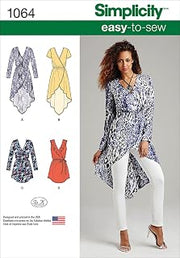 Simplicity 1064 Learn to Sew Summer Tunic Sewing Pattern for Women, Sizes 6-14