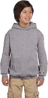 Champion Youth 9 Oz, 50/50 Pullover Hood, Light Steel, L