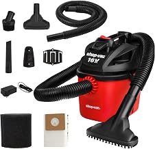 Shop-Vac 5430029 Cordless 1 Gallon Wet/Dry Vacuum, 1.25 Inch Diameter x 4 Foot Hose, Ideal for Jobsite, Garage & Workshop