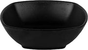 Elite Global Solutions JW1506-B Square Bowl, 5 3/4" sq. x 1 7/8" h., Melamine, Black (Pack of 6) | Dishwasher safe, Shatterproof, Restaurant service, Great for Salads, Sides, Pasta and Shared Dishes