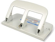 Carl, Medium-Duty 3 Hole Paper Punch, 40 Sheet Punch Capacity, Metallic, Model:HC-340