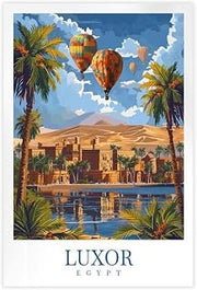 Luxor Egypt Travel Poster Bedroom Decor Sports Landscape Office Room Decor Gift Style:Unframe 12x18inch