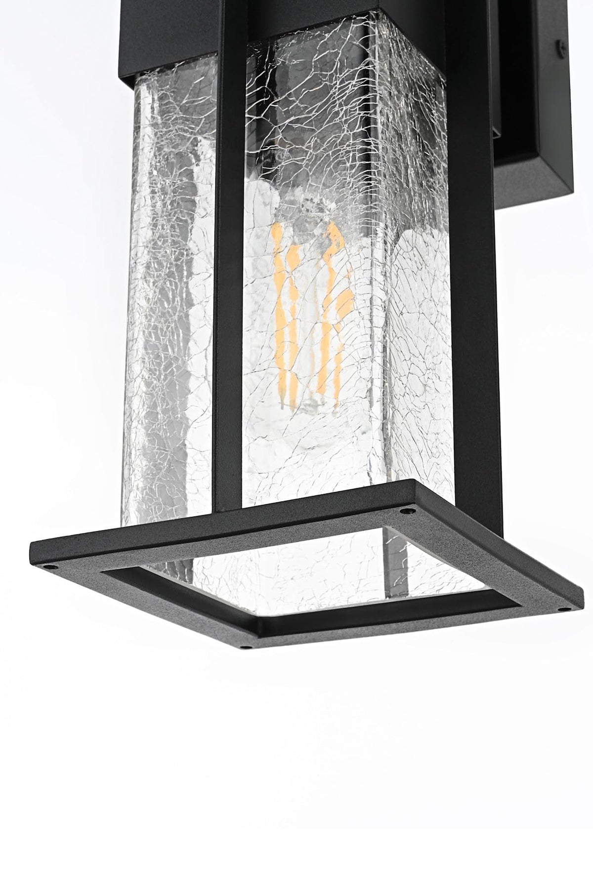 Janney One Light Outdoor Wall Sconce Black by Lighting Design – Iron, Black, Model OD340W12BK