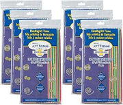 Spectra® Deluxe Bleeding Art Tissue, 10 Color Bright Assortment, 20" x 30", 20 Sheets Per Pack, 6 Packs