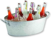 TableCraft Galvanized Collection Oval Beverage Tub, 22.8 x 12.5 x 7.4-Inch